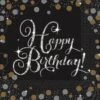 AMS Sparkling Happy Birthday Celebration Luncheon Napkins 16ct -Toy World 511873
