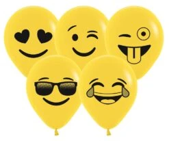 5 Inch Sempertex Emoji Assortment Latex 100ct