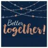 AMS Navy Bride Better Together Luncheon Napkin 16ct -Toy World 5172299