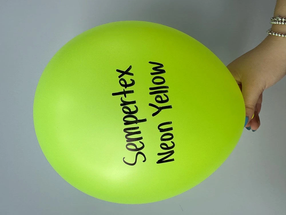 11 Inch Sempertex Neon Yellow Latex Balloons 100ct 2 11 Inch Sempertex Neon Yellow Latex Balloons 100ct - Image 2