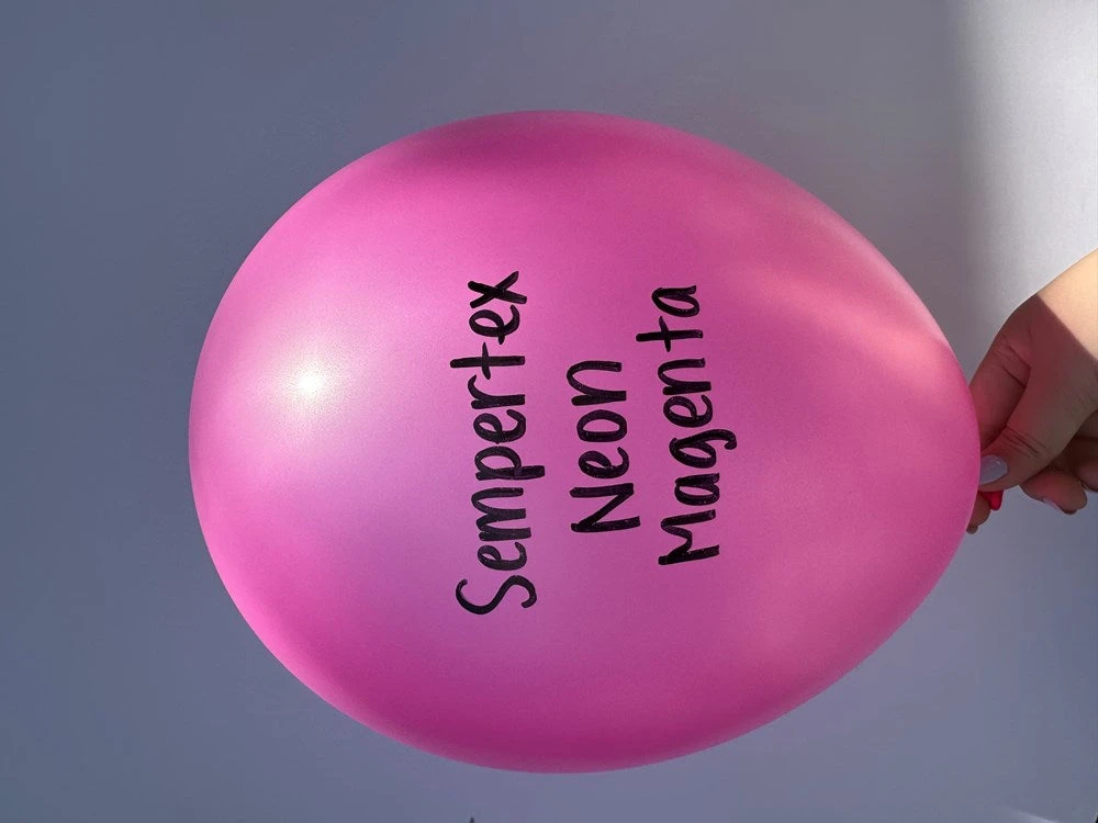 11 Inch Sempertex Neon Magenta Latex Balloons 100ct 2 11 Inch Sempertex Neon Magenta Latex Balloons 100ct - Image 2