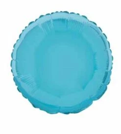 Baby Blue Solid Round 18 Inch Foil Balloon 1ct