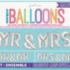 Bridal Mr And Mrs. Customizable Balloon Banner