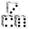 Casino Dice Favor Boxes 3.25x3.25x.3.25 5 Casino Dice Favor Boxes 3.25x3.25x.3.25 -Toy World 54129