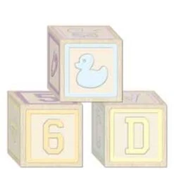 Baby Shower Baby Blocks Favor Boxes