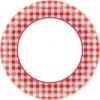 AMS Gingham Picnic Plate 6.75 In 2 AMS Gingham Picnic Plate 6.75 In -Toy World 541480