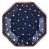 AMS Navy Bride Metallic Octagonal Plate 7in
