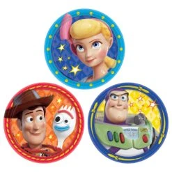 AMS Disney Pixar Toy Story 4 7in Round Plate Assorted 8ct