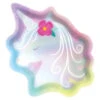 AMS Unicorn Iridescent Shaped Plate 7in