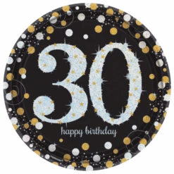 AMS Sparkling Celebration 30 Plate (L) 8ct