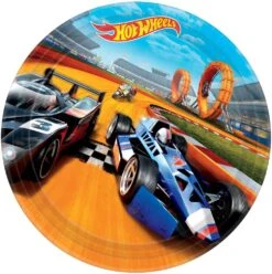 AMS Hot Wheel Wild Racer Round Plates 9 Inch 8ct