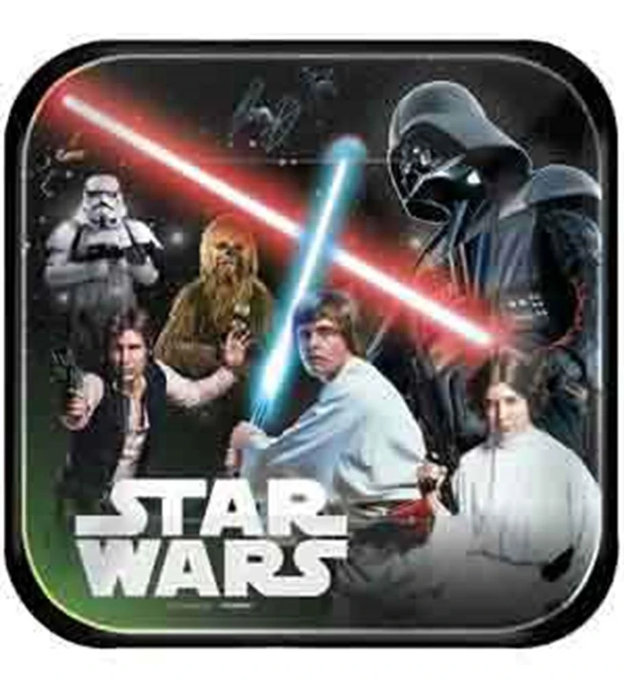 AMS Star Wars Classic Plate (L) 8ct 1 AMS Star Wars Classic Plate (L) 8ct