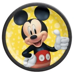 AMS Disney Mickey Mouse Forever Round Plates 9 Inch 8ct