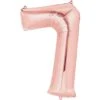 Jumbo Foil Number Balloon 34 Inch Rose Gold 7 3 Jumbo Foil Number Balloon 34 Inch Rose Gold 7 -Toy World 55877
