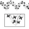 Skeleton Crossbones Garland 3 Skeleton Crossbones Garland -Toy World 57670
