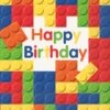 Building Blocks Birthday Large Napkin 16ct 2 Building Blocks Birthday Large Napkin 16ct -Toy World 58232
