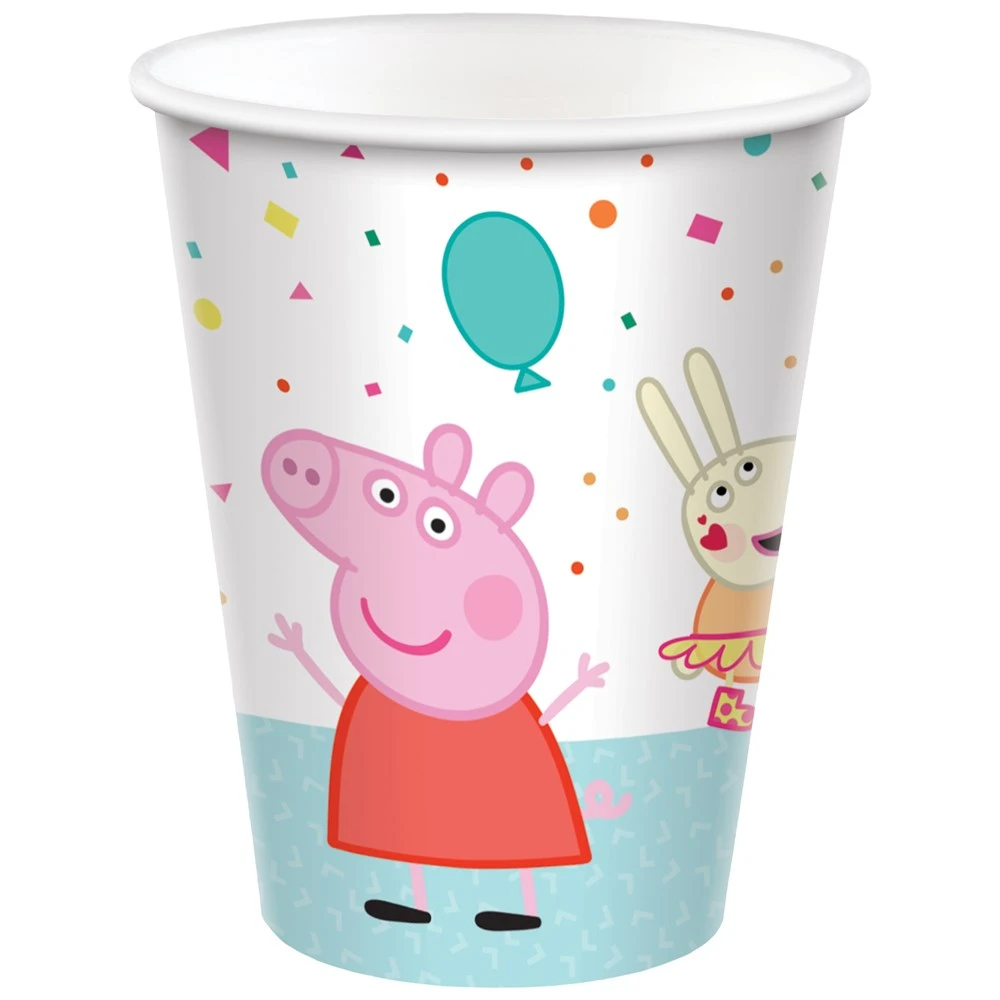 AMS Peppa Pig Confetti Party Paper Cups 9 Ounce 8ct 1 AMS Peppa Pig Confetti Party Paper Cups 9 Ounce 8ct