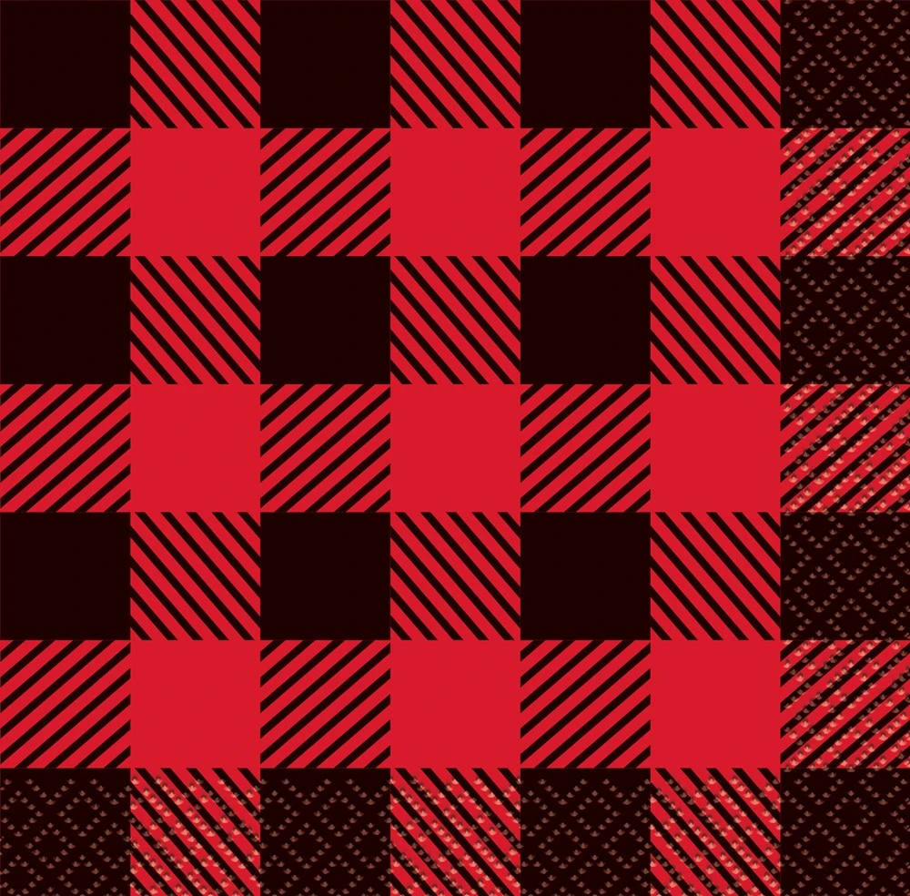 Plaid Lumberjack Beverage Napkin 16ct 1 Plaid Lumberjack Beverage Napkin 16ct