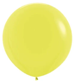 24 Inch Sempertex Neon Yellow Latex Balloons 10ct