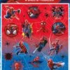 Spiderman Sticker Sheet 4ct