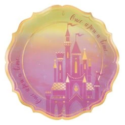 AMS Disney Princess Metallic Plate 10.5 Inch 8ct