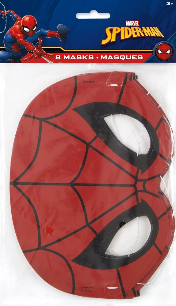Spiderman Mask 8ct 1 Spiderman Mask 8ct