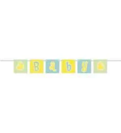 Polka Dot Baby Shower Block Banner