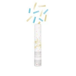 Oh Baby Gold Blue Baby Shower Confetti Canon