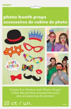 Confetti Birthday Photo Booth Props, 10ct