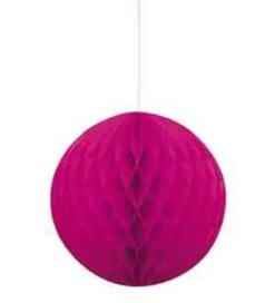 Honeycomb Ball 8in - Neon Pink