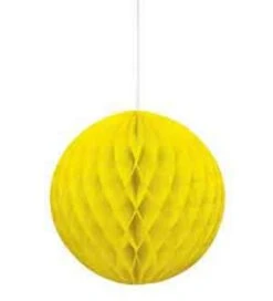 Honeycomb Ball 8in - Neon Yellow
