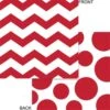 Red Chevron Napkin (L) 16ct -Toy World 663548