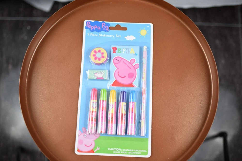 Peppa Pig Stationery 9pc 11.2x6x.50 1 Peppa Pig Stationery 9pc 11.2x6x.50