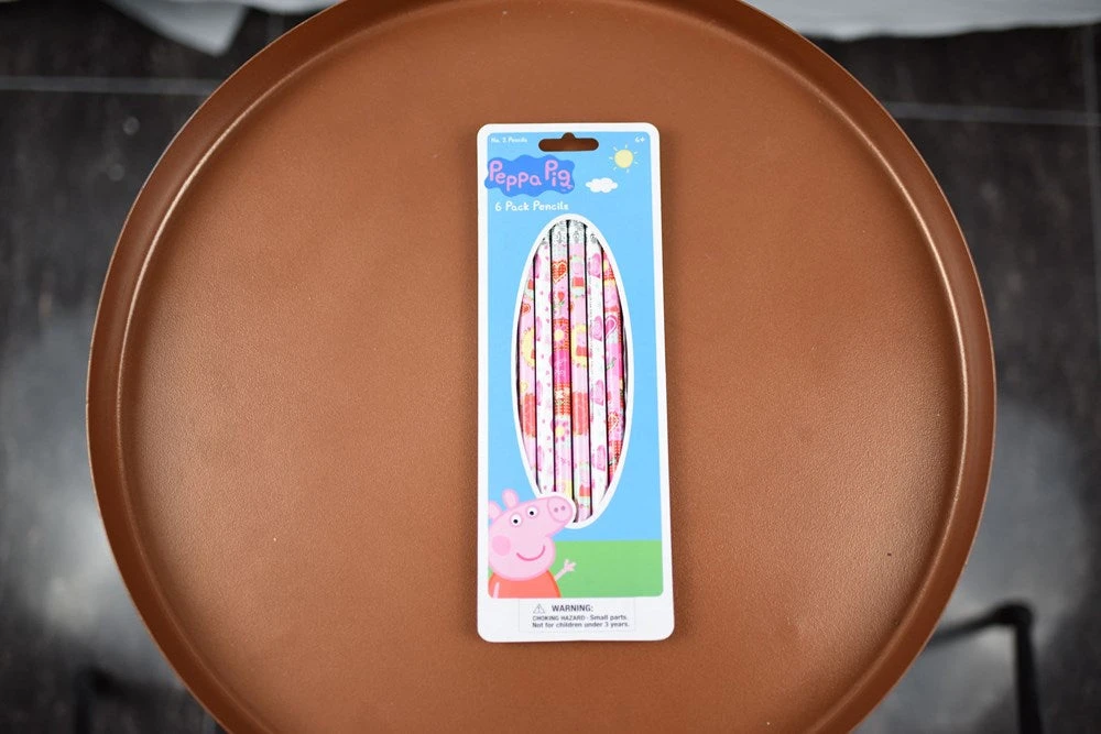 Peppa Pig Wood Pencil 6pc 9.5x3.5x.25 1 Peppa Pig Wood Pencil 6pc 9.5x3.5x.25