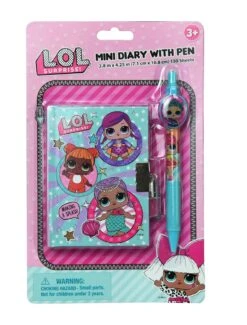 Lol Surprise Mini Diary With Pen On Card