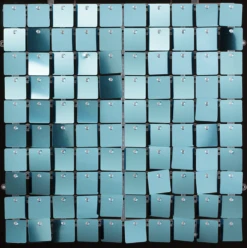 Sequin Shimmer Wall Panel In Blue 12 Inch X 12 Inch 1ct