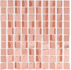 Rose Gold Square Shimmer Wall 1 Square Foot 1ct