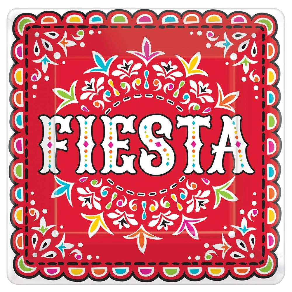 AMS Fiesta Square Plate(L) 18ct 1 AMS Fiesta Square Plate(L) 18ct