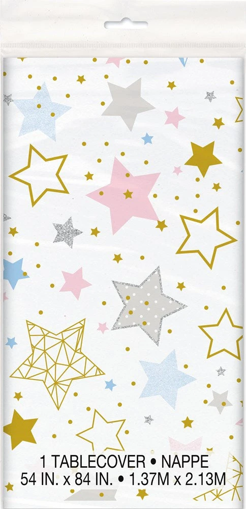 Twinkle Star Tablecover 54x84 Inch 1 Twinkle Star Tablecover 54x84 Inch