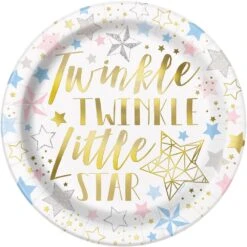 Twinkle Little Stars Plate Lunch 8ct
