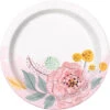 Painted Floral Small Plate 8ct 2 Painted Floral Small Plate 8ct -Toy World 72554