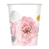 Painted Floral Cup 9oz 8ct 2 Painted Floral Cup 9oz 8ct -Toy World 72556
