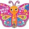 Happy Birthday Cute Butterfly 18in Foil Balloon -Toy World 72612