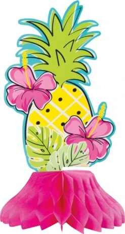 Summer Pineaple Flamingo Mini Honeycomb 6in 3ct