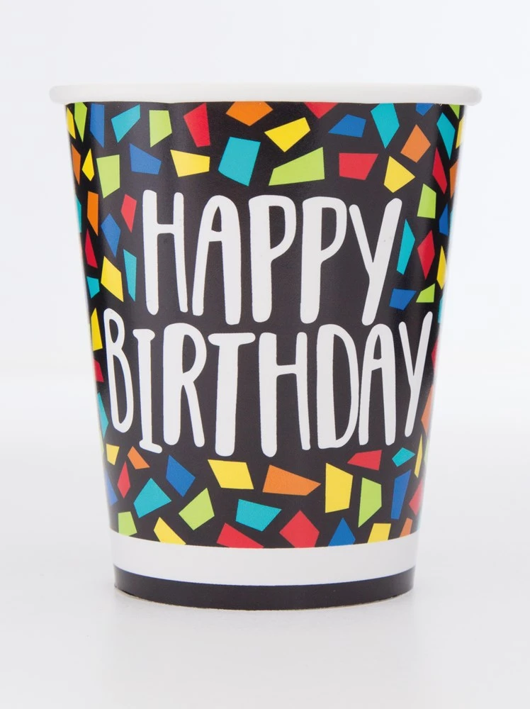 Clrfl Msc Birthday Cup 9oz 1 Clrfl Msc Birthday Cup 9oz
