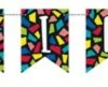 Clrfl Msc Birthday Pennant Banner 9ft 3 Clrfl Msc Birthday Pennant Banner 9ft -Toy World 73168