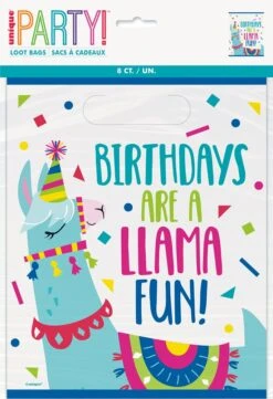 Llama Birthday Lootbag 8ct