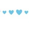 Baby Shower Heart - Blue Cutout Garland 9ft 2 Baby Shower Heart - Blue Cutout Garland 9ft -Toy World 73388U
