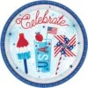 AMS Celebrate USA 7in Round Plate -Toy World 741949