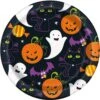 Cat And Pumpkin Halloween 7in Plate 8ct 2 Cat And Pumpkin Halloween 7in Plate 8ct -Toy World 78004